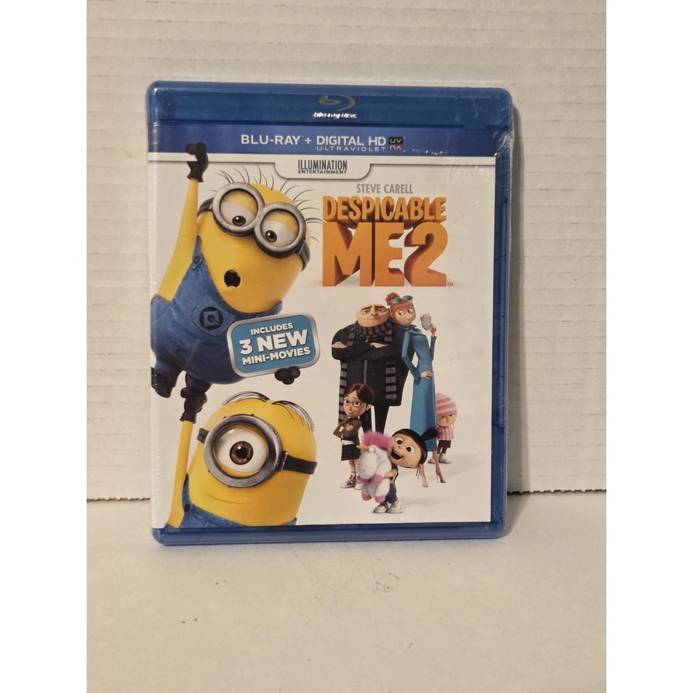 Despicable Me 2 + Mini Movies (Blu-ray + DVD + Digital) Sealed